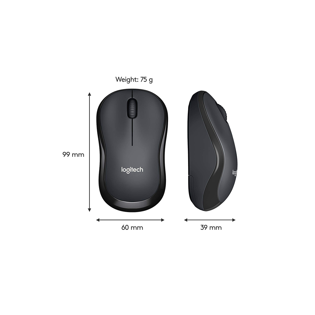 Logitech M221 Wireless Mouse - Charcoal Grey in Qatar Logitech M221 Wireless Mouse - Charcoal Grey in Qatar